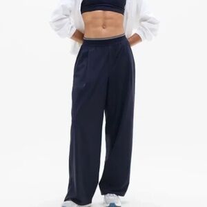 Athleta Stratosphere High Rise Wide Leg Pant Navy M Tall